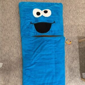 NWT Land Of Nod Sesame Street Cookie Monster Sleeping Bag